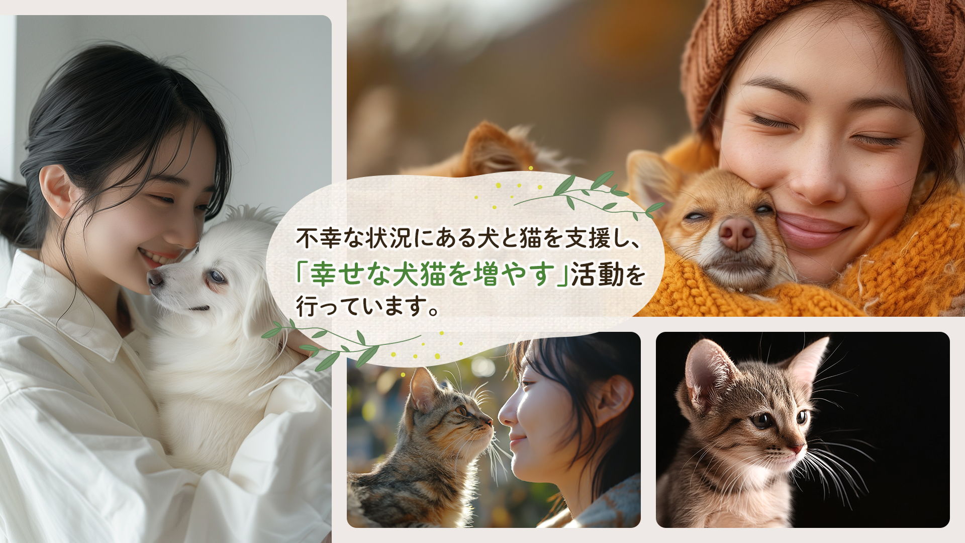 人と犬・猫の幸せな共生社会をめざして